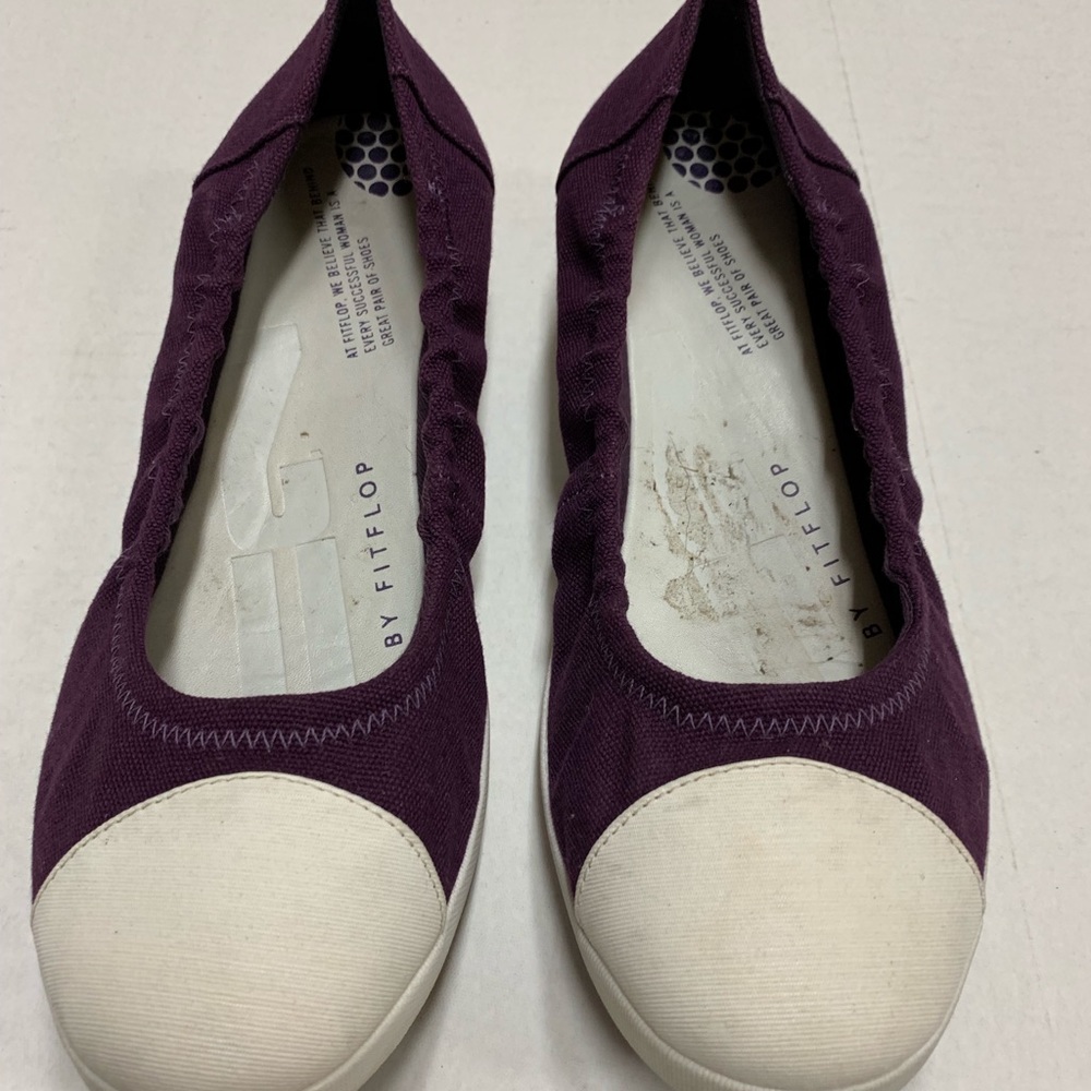 Never worn canvas slip ons.